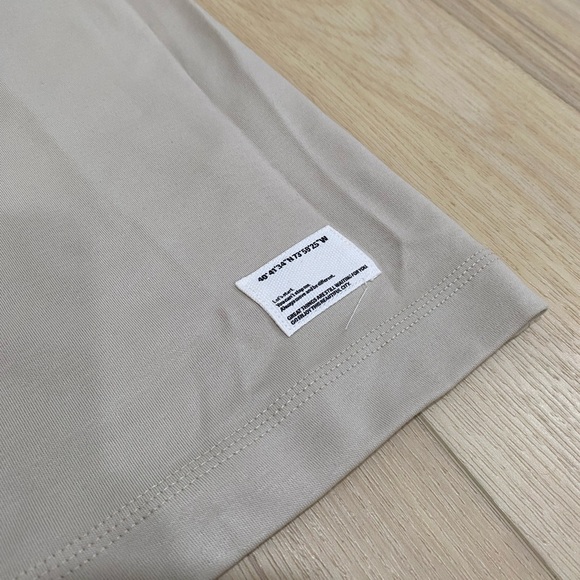 Public Supply Short Sleeve Shirt Oversize Fit Men's Small Heavy Light Sand - Picture 2 of 5